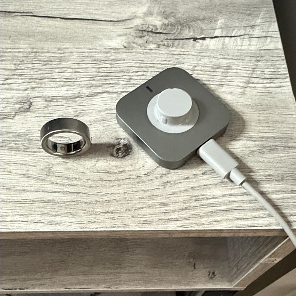 Oura Silver Smart Ring with Charger works perfectly fine owned for 3 months